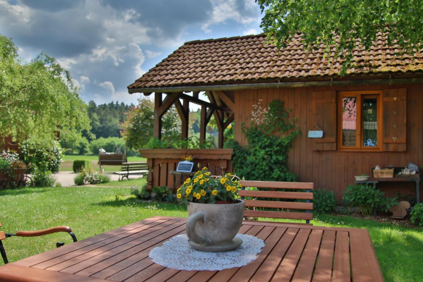 Hotel Heumann's Blockhäuser am Wald Pottenstein Exterior foto