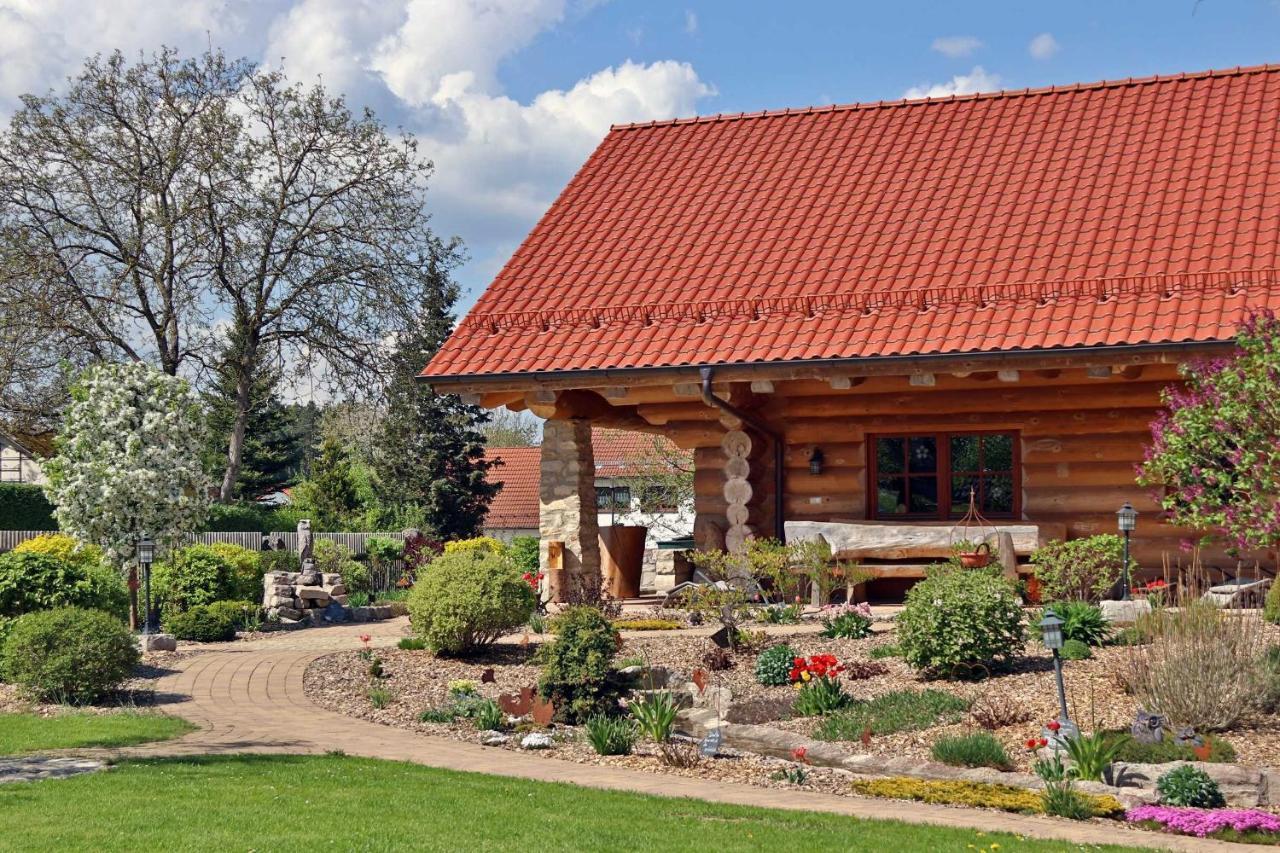 Hotel Heumann's Blockhäuser am Wald Pottenstein Exterior foto